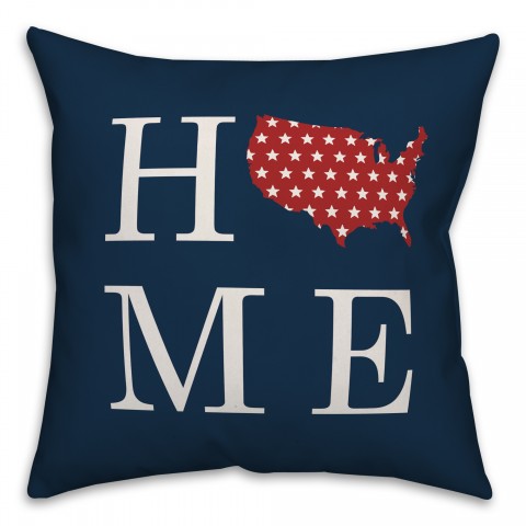 Home United States Shape 18x18 Spun Poly Pillow