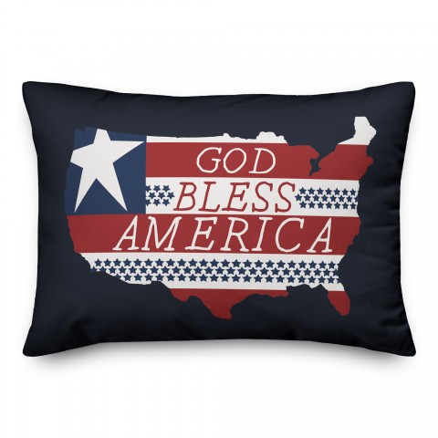 God Bless America 14x20 Indoor / Outdoor Pillow