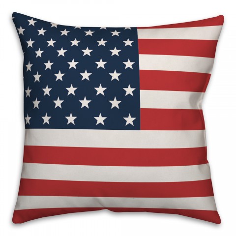 Simple Flag 18x18 Spun Poly Pillow