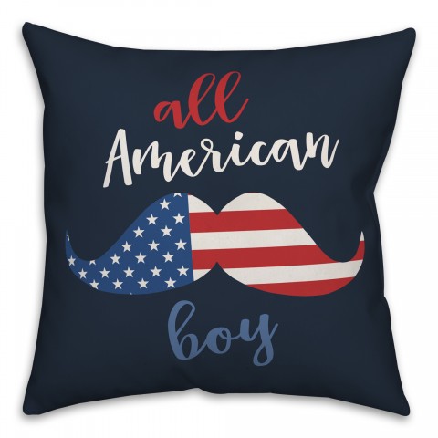 All American Boy 18x18 Spun Poly Pillow