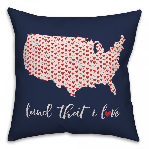 Land that I Love 18x18 Spun Poly Pillow