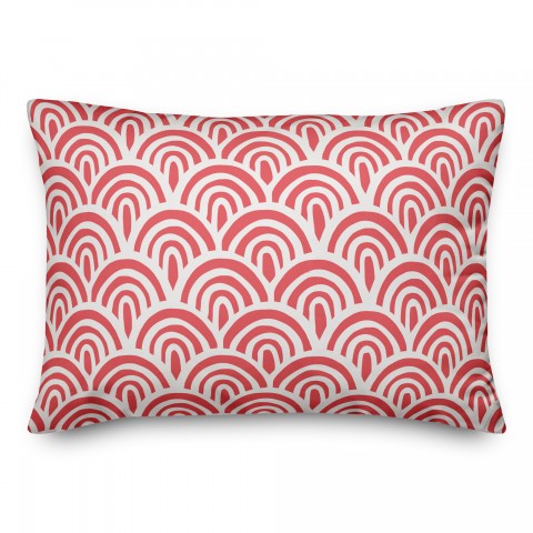 Abstract Scallop Pillow