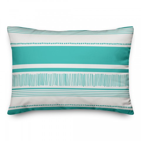 Abstract Sketched Stripes Pillow