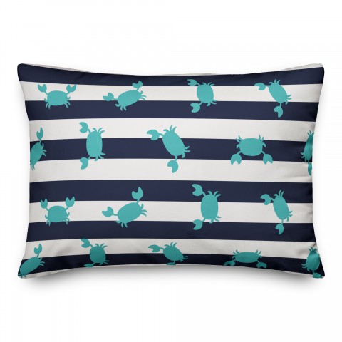 Crabby Stripes Pillow