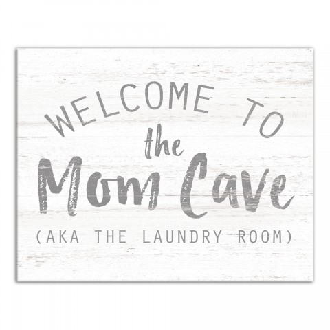 Welcome to the Mom Cave 11x14 Canvas Wall Art