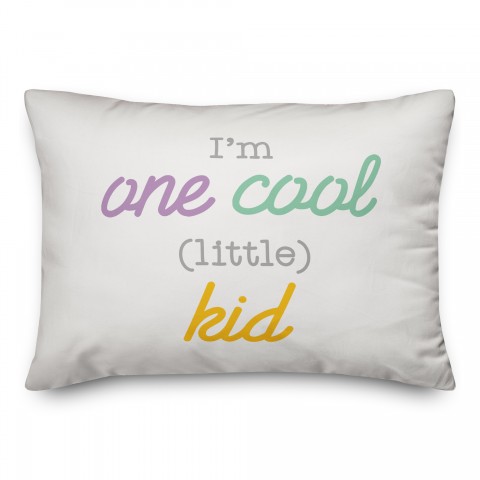 One Cool Little Kid 14x20 Spun Poly Pillow