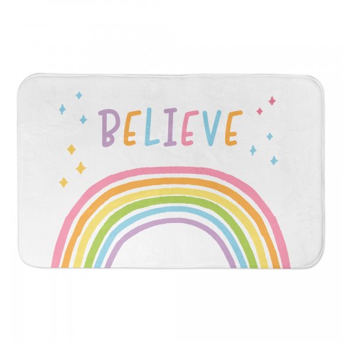Believe Rainbow 34x21 Bath Mat
