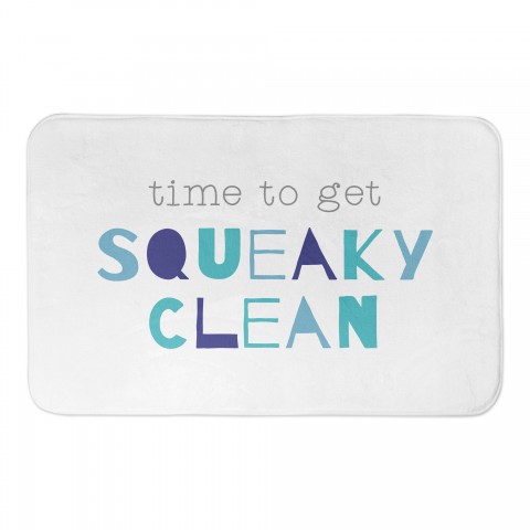 Time to get Squeaky Clean 34x21 Bath Mat