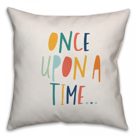 Once Upon A Time Reversible 16x16 Spun Poly Pillow