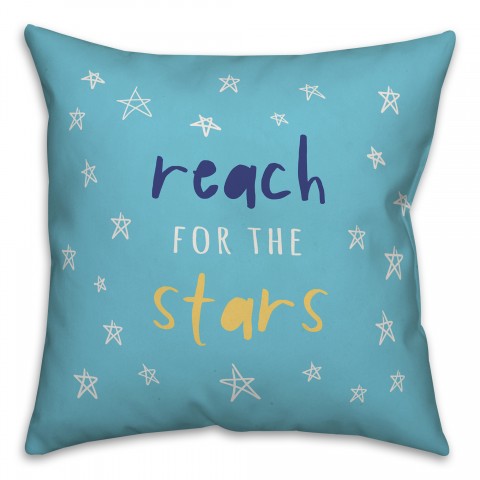 Reach for the Stars 16x16 Spun Poly Pillow