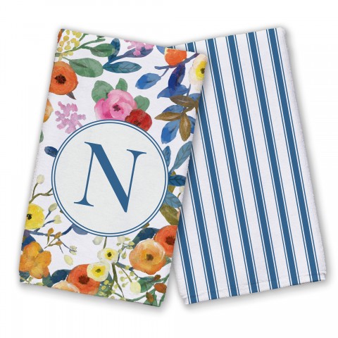 Wildflower Monogram - N Textiles Collection