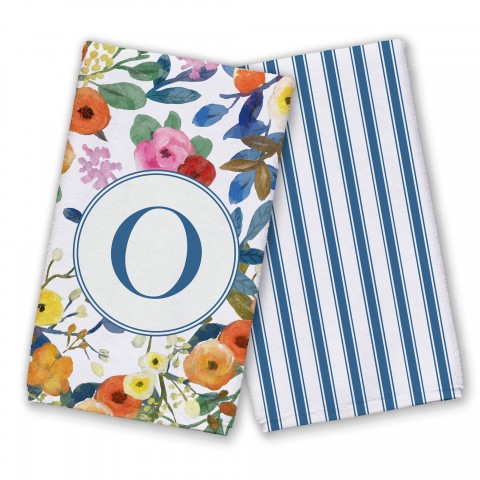 Wildflower Monogram - O Textiles Collection