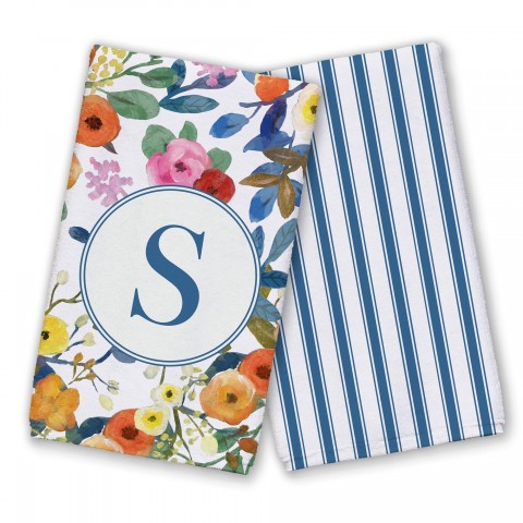 Wildflower Monogram - S Textiles Collection