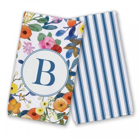 Wildflower Monogram - B Textiles Collection