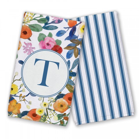 Wildflower Monogram - T Textiles Collection