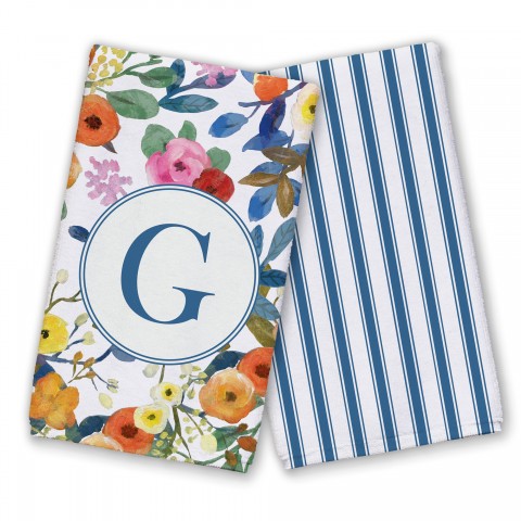 Wildflower Monogram - G Textiles Collection