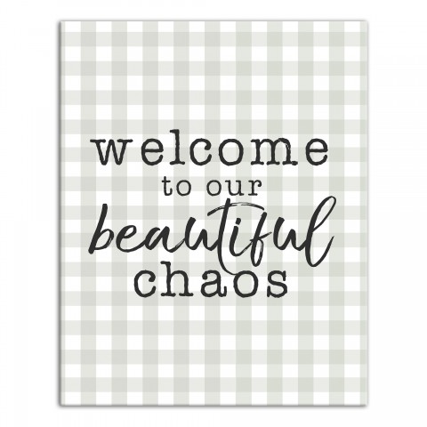 Welcome to our Beautiful Chaos 16x20 Canvas Wall Art