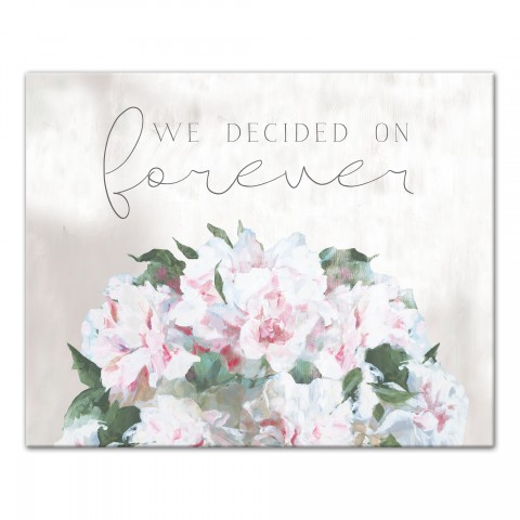 We decided on forever Canvas Wall Art