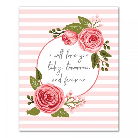 Today tomorrow and forever Canvas Wall Art