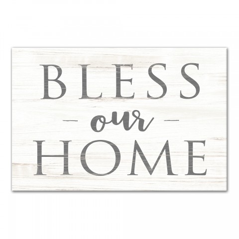 Bless our home 12x18 Canvas Wall Art