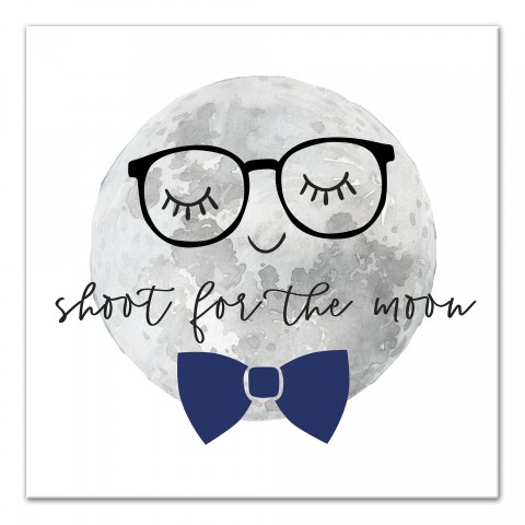 Shoot for the moon Canvas Wall Art