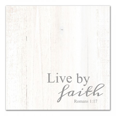 Live by faith Canvas Wall Art