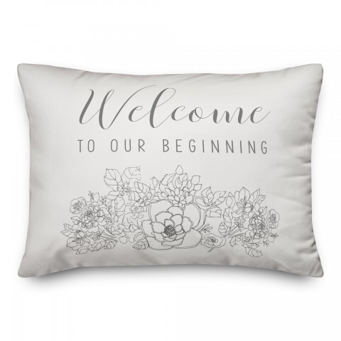 Welcome to our beginning Pillow