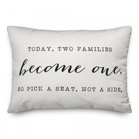 Two families become one Pillow