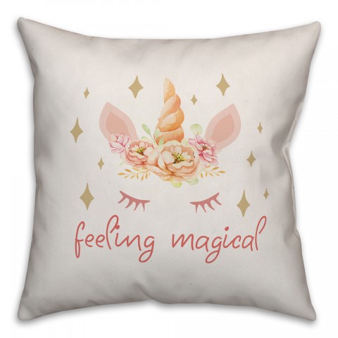 Feeling Magical Unicorn Pillow
