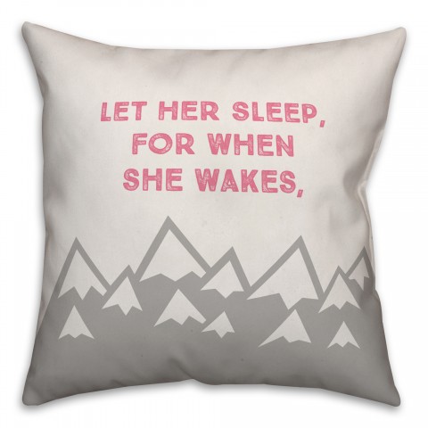 Let her sleep Pillow