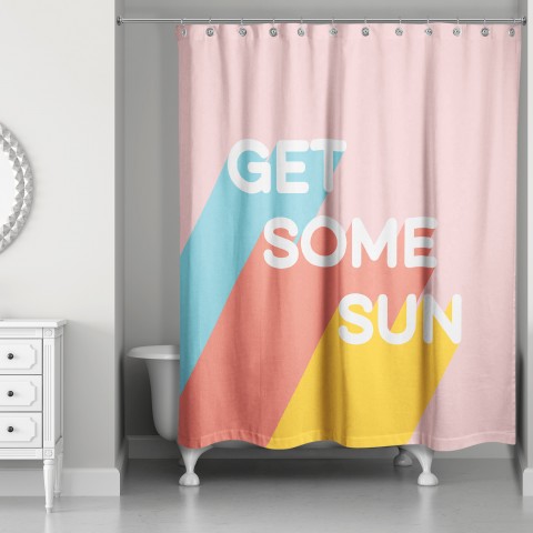 Get Some Sun 71x74 Shower Curtain