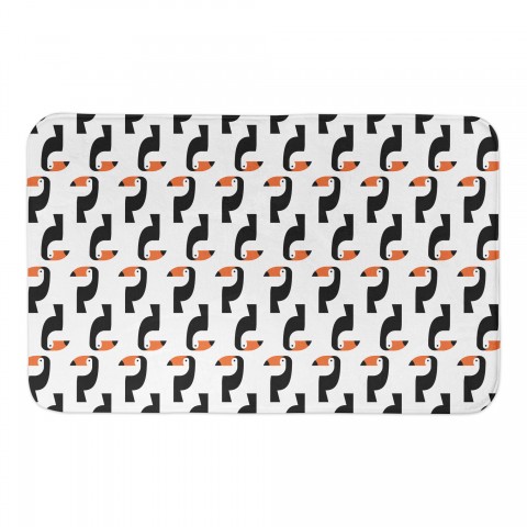 Toucan Pattern 34x21 Bath Mat