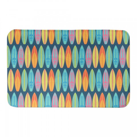 Surfboard Pattern 34x21 Bath Mat