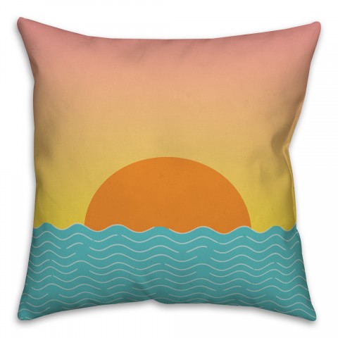 Beach Sunset Pillow