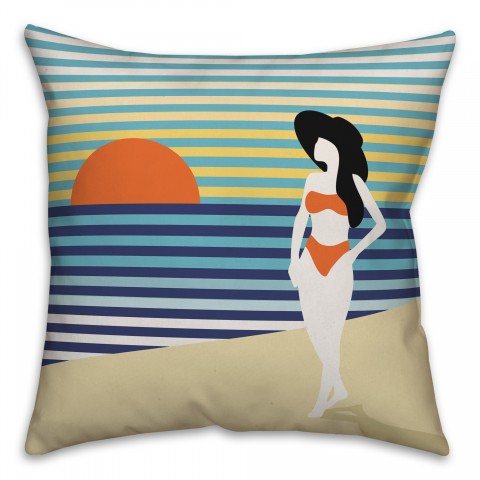 Beach Babe Pillow