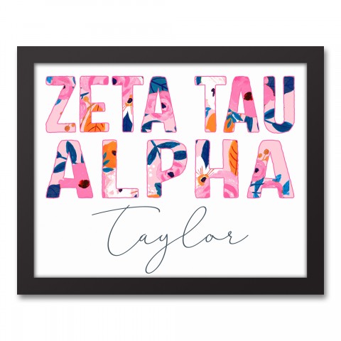 Bright Florals Greek Wall Art