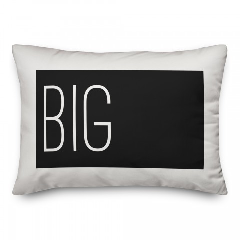 Big Typography 14x20 Spun Poly Pillow