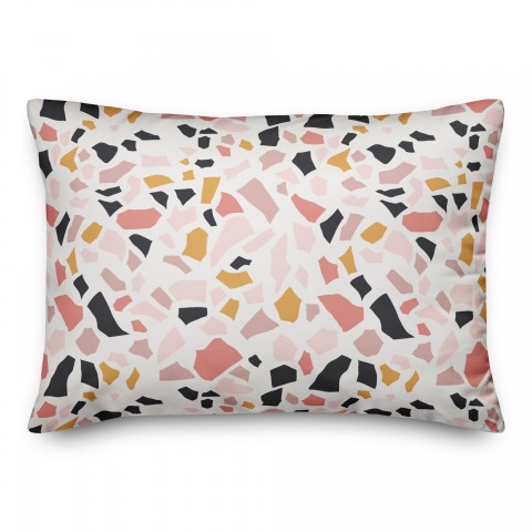 Designs Direct Creative Group Sunset Terrazzo Pattern 14x20 Spun Poly Pillow