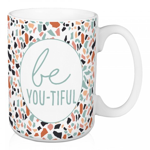 Designs Direct Creative Group Be You-Tiful Terrazzo 15 oz Mug