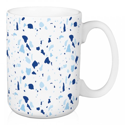Designs Direct Creative Group Blue Terrazzo Pattern 15 oz Mug