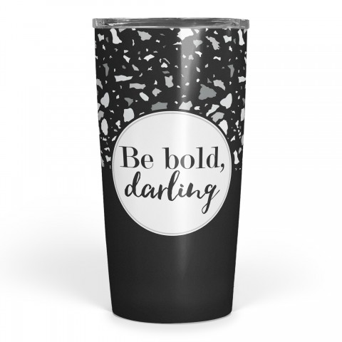 Designs Direct Creative Group Be Bold Monochromatic Terrazzo Pattern 20 oz Tumbler