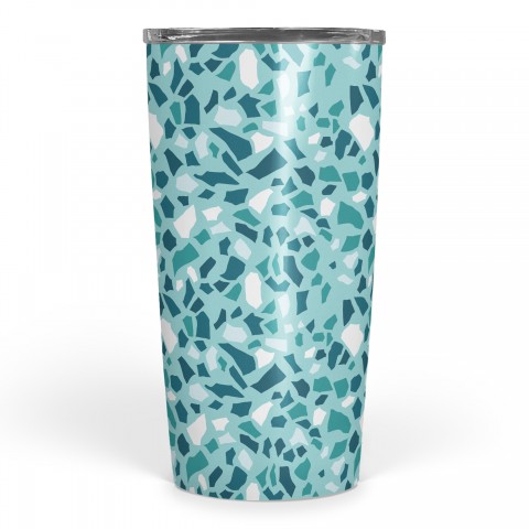 Designs Direct Creative Group Teal Terrazzo Pattern 20 oz Tumbler
