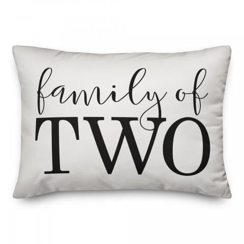 Family of Two 14x20 Indoor / Outdoor Pillow