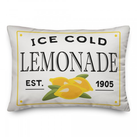 Ice Cold Lemonade 14x20 Indoor / Outdoor Pillow
