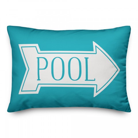 Pool Arrow 14x20 Indoor / Outdoor Pillow