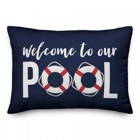 Welcome to our pool life savers 14x20 Indoor / Outdoor Pillow
