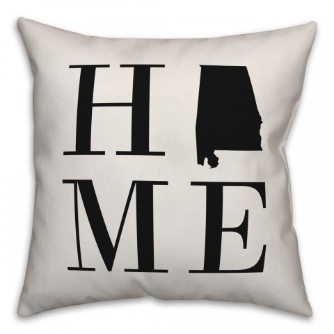 Home Alabama 18x18 Indoor / Outdoor Pillow
