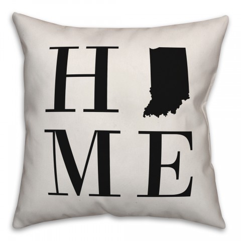 Home Indiana 18x18 Indoor / Outdoor Pillow