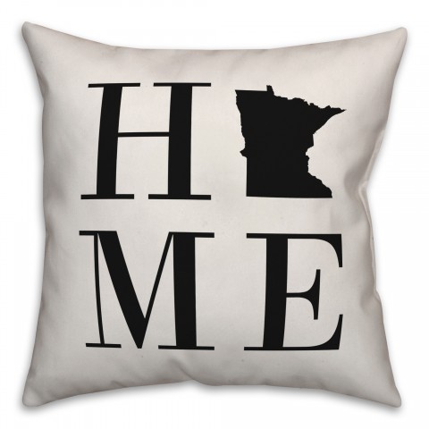 Home Minnesota 18x18 Indoor / Outdoor Pillow