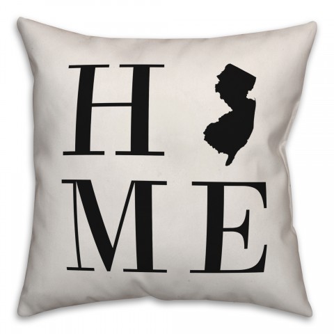 Home New Jersey 18x18 Indoor / Outdoor Pillow